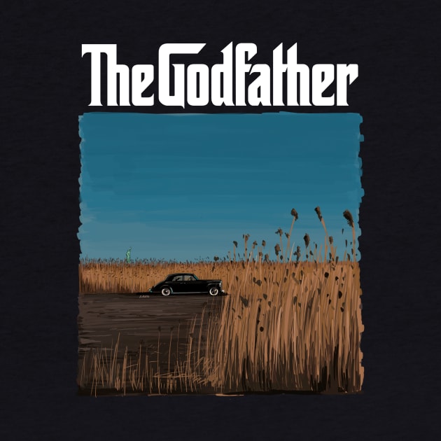 The Godfather Illustration with title / take the cannoli! by burrotees